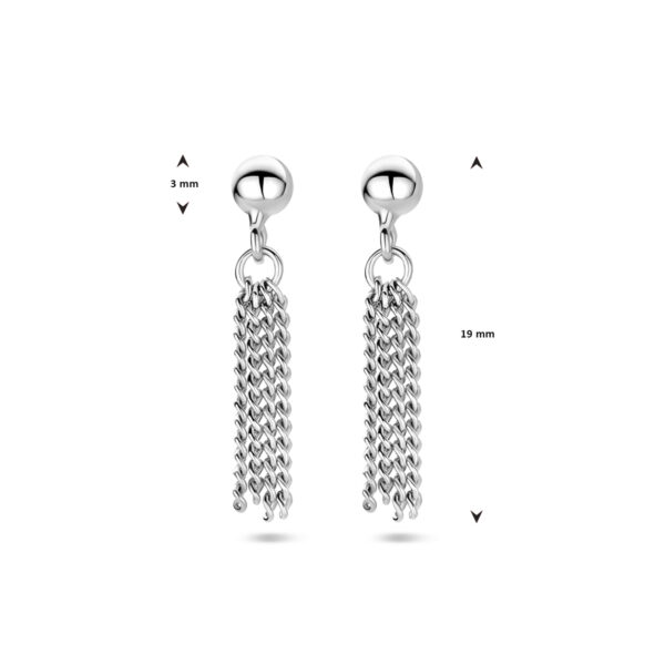 oorhangers zilver gerhodineerd - Afbeelding 5