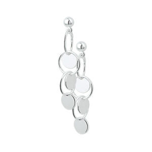 oorhangers zilver wit