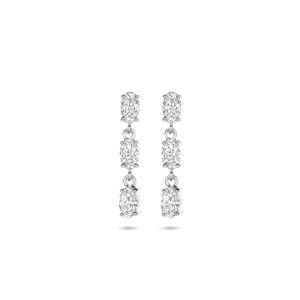 oorhangers zirkonia 20,5 mm zilver gerhodineerd