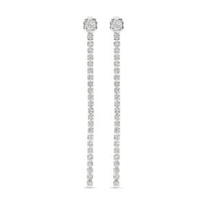 oorhangers zirkonia 55 mm zilver gerhodineerd