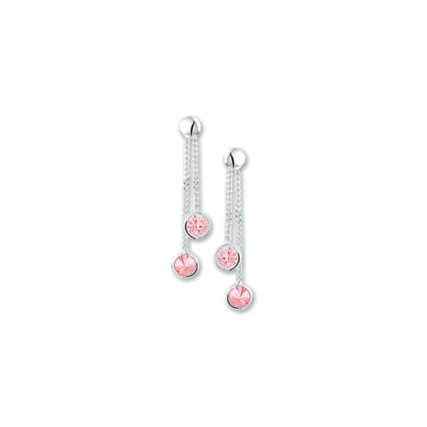 oorhangers zirkonia zilver gerhodineerd