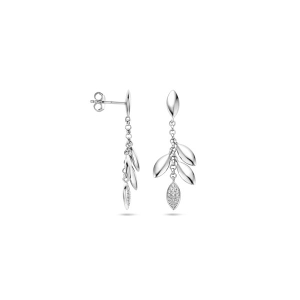 oorhangers zirkonia zilver gerhodineerd - Afbeelding 3