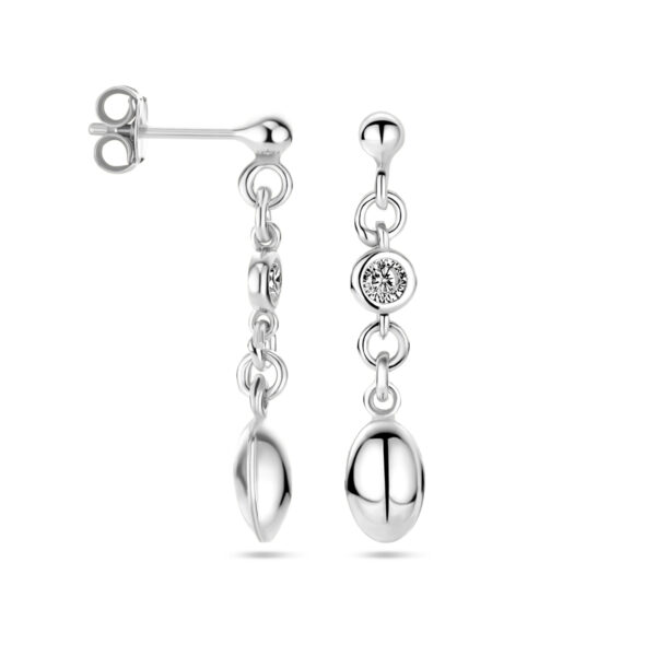 oorhangers zirkonia zilver gerhodineerd - Afbeelding 3