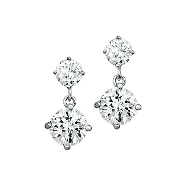 oorhangers zirkonia zilver gerhodineerd