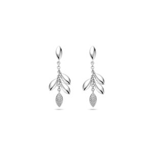 oorhangers zirkonia zilver gerhodineerd