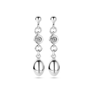 oorhangers zirkonia zilver gerhodineerd