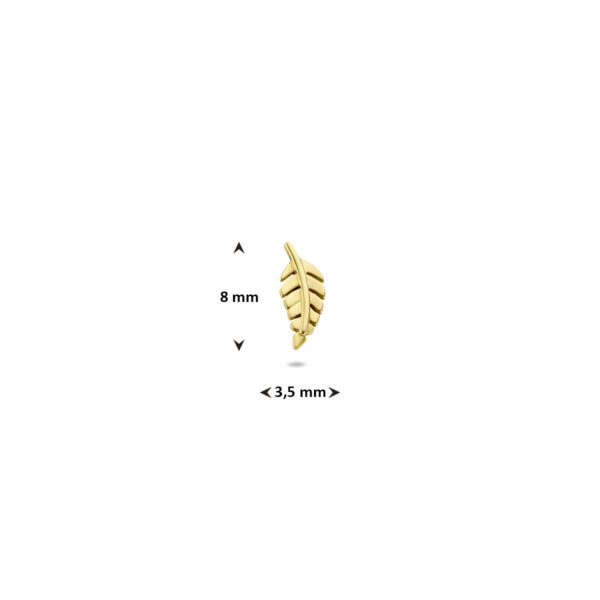 oorknop veer per stuk 8 mm 14K geelgoud - Afbeelding 4