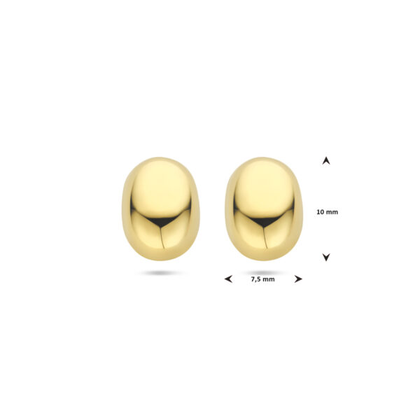 oorknoppen 10 mm 14K geelgoud - Afbeelding 4