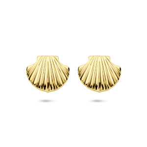 oorknoppen 11 mm 1 micron zilver verguld (geel)