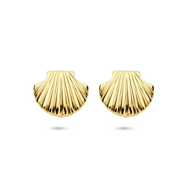 oorknoppen 11 mm 1 micron zilver verguld (geel)
