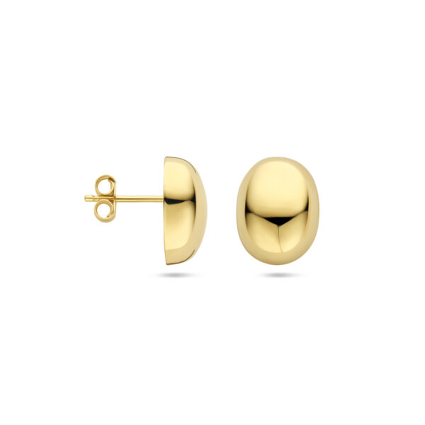 oorknoppen 13 mm 14K geelgoud - Afbeelding 3