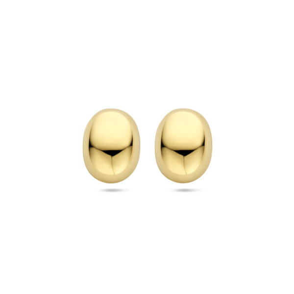 oorknoppen 13 mm 14K geelgoud