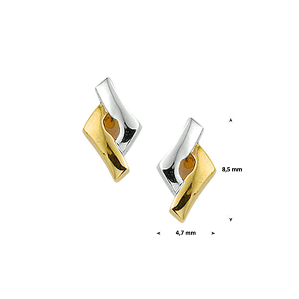 oorknoppen 14K geelgoud - Afbeelding 2