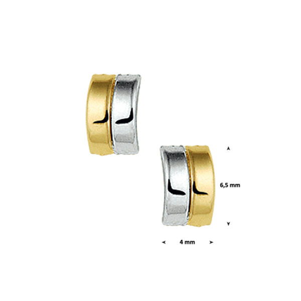 oorknoppen 14K geelgoud - Afbeelding 2