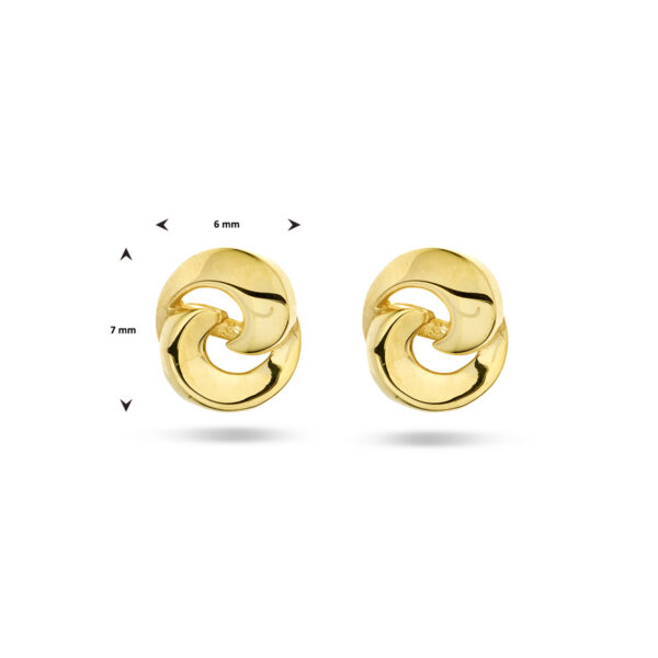 oorknoppen 14K geelgoud - Afbeelding 4