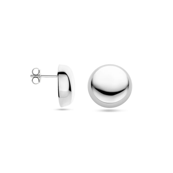 oorknoppen 16 mm zilver gerhodineerd - Afbeelding 3