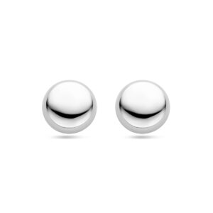 oorknoppen 16 mm zilver gerhodineerd