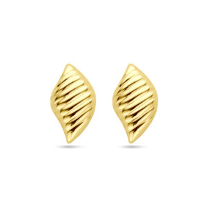 oorknoppen 18 mm 1 micron zilver verguld (geel)