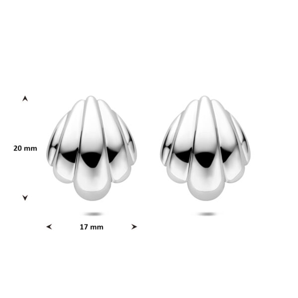 oorknoppen 20 mm edelstaal - Afbeelding 4
