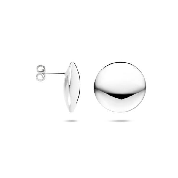 oorknoppen 20 mm zilver gerhodineerd - Afbeelding 3