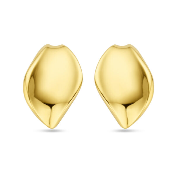 oorknoppen 23 mm 14K geelgoud