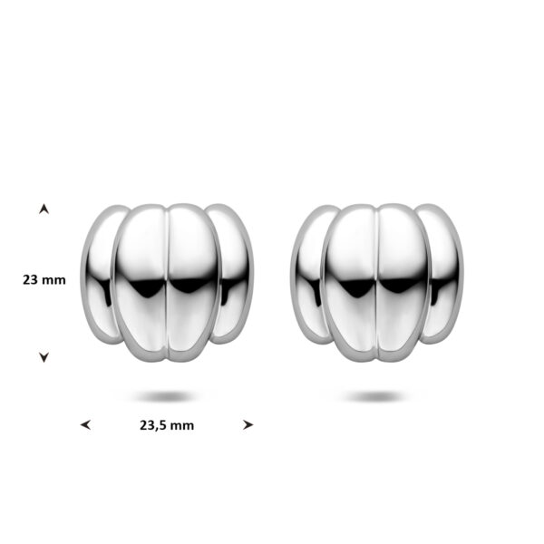 oorknoppen 23 mm edelstaal - Afbeelding 4