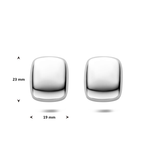 oorknoppen 23 mm edelstaal - Afbeelding 4