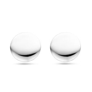 oorknoppen 23 mm zilver gerhodineerd