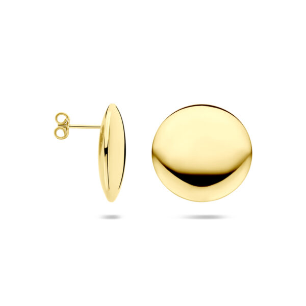 oorknoppen 23,5 mm 1 micron zilver verguld (geel) - Afbeelding 3