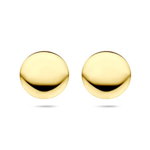 oorknoppen 23,5 mm 1 micron zilver verguld (geel)
