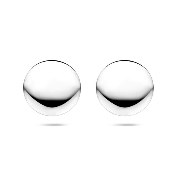 oorknoppen 23,5 mm zilver gerhodineerd