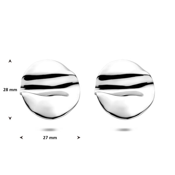 oorknoppen 28 mm edelstaal - Afbeelding 4