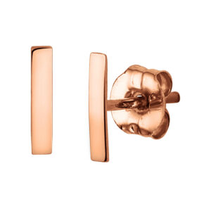 oorknoppen balkje 14K roségoud