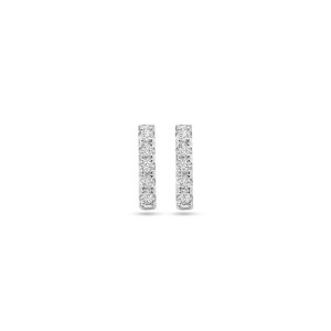 oorknoppen balkje zirkonia 8 mm zilver gerhodineerd