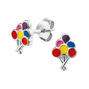 oorknoppen ballonnen zilver gerhodineerd