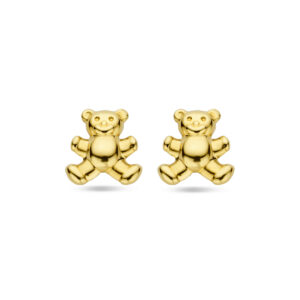 oorknoppen beer 6,0 mm 14K geelgoud