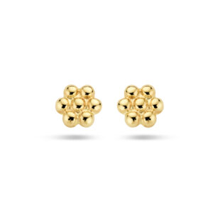 oorknoppen bloem 14K geelgoud