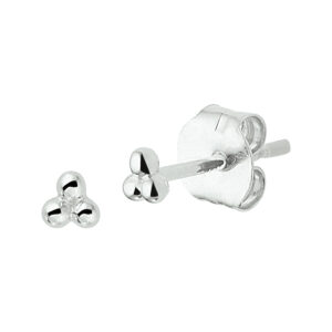 oorknoppen bolletjes 2,5 mm 14K witgoud