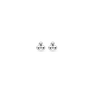 oorknoppen bolletjes 3,2 mm zilver gerhodineerd