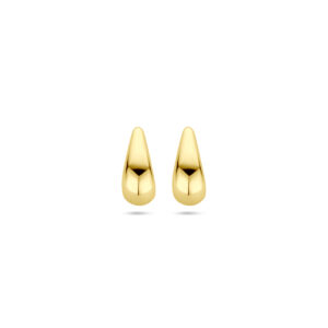 oorknoppen druppel 13 mm 14K geelgoud