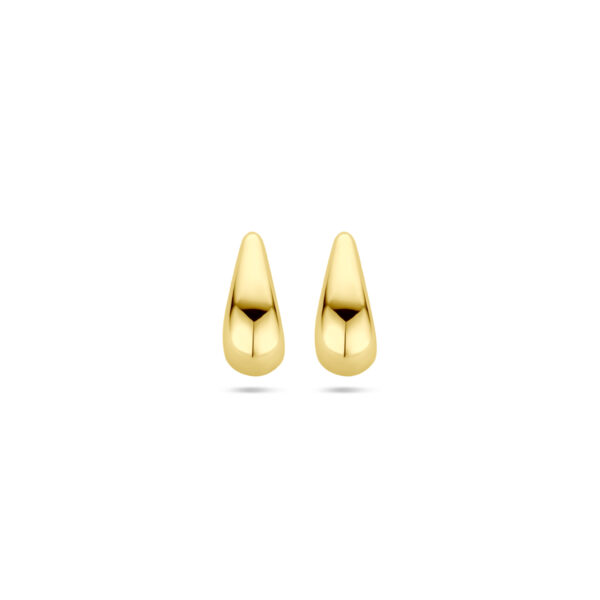 oorknoppen druppel 13 mm 14K geelgoud