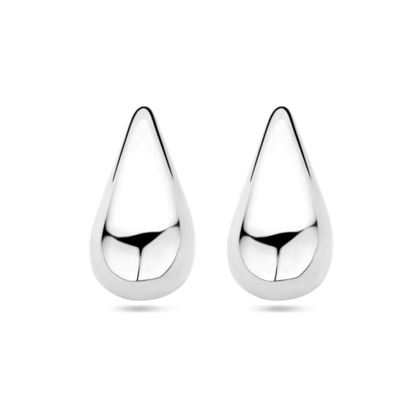 oorknoppen druppel 20 mm zilver gerhodineerd - Afbeelding 3