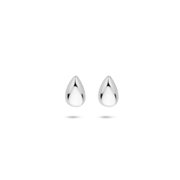 oorknoppen druppel 4,5 mm zilver gerhodineerd