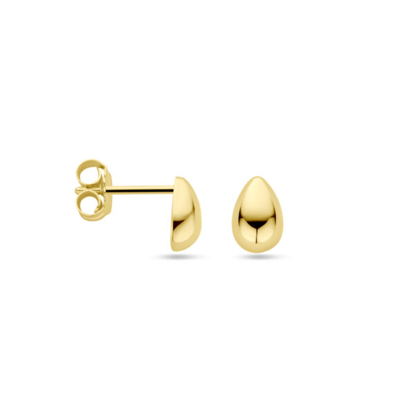oorknoppen druppel 7,5 mm 14K geelgoud - Afbeelding 3
