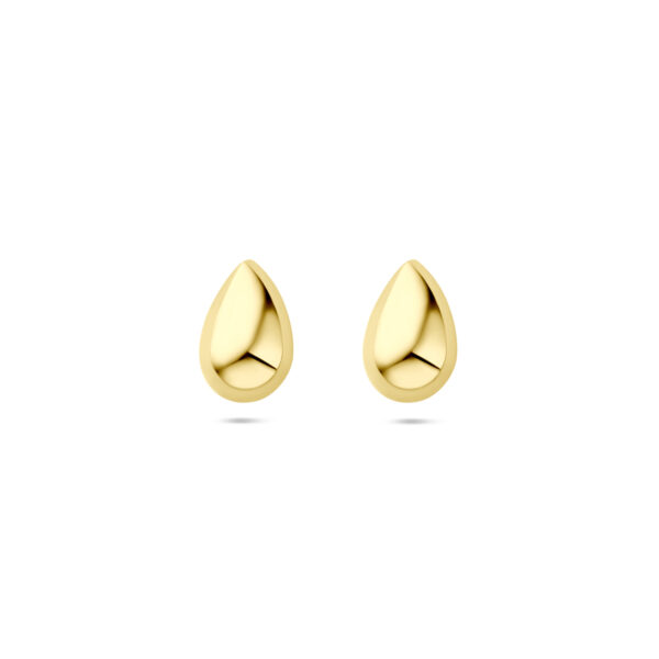 oorknoppen druppel 8 mm 14K geelgoud