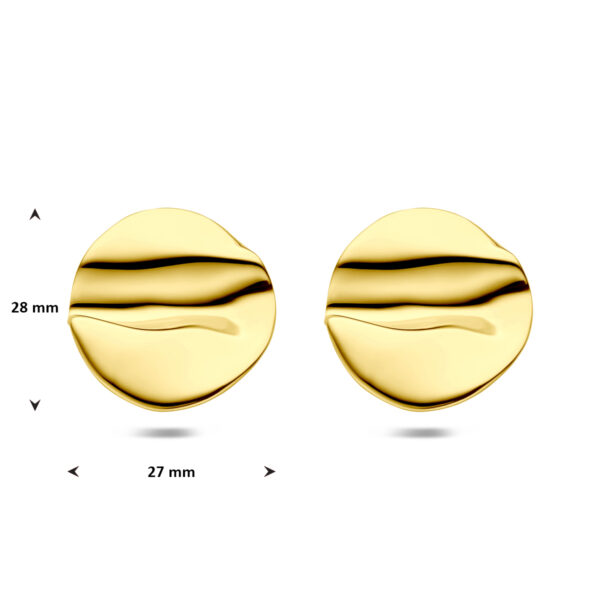 oorknoppen ion plating 28 mm edelstaal - Afbeelding 4