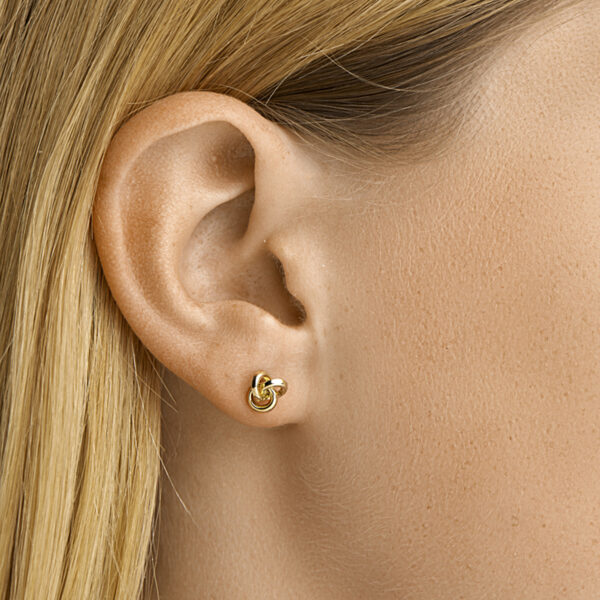 oorknoppen knoop 14K geelgoud - Afbeelding 2