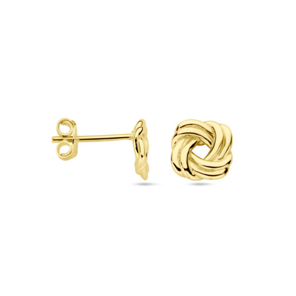 oorknoppen knoop 14K geelgoud - Afbeelding 3