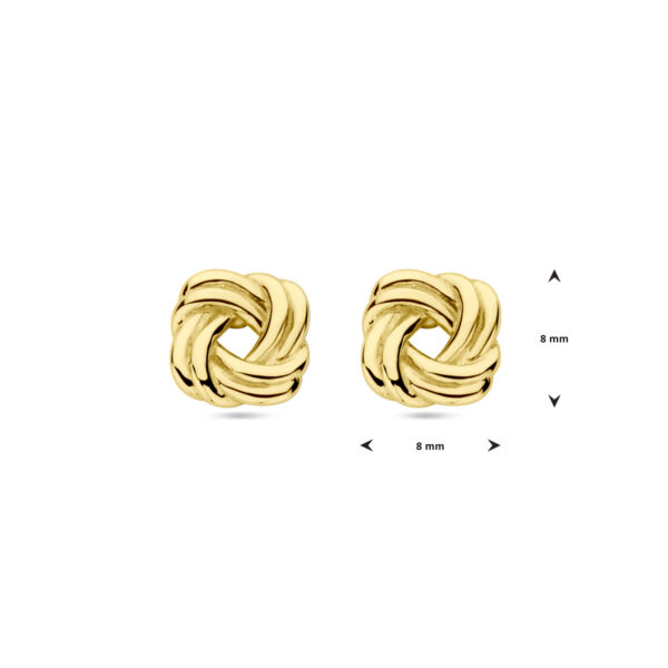 oorknoppen knoop 14K geelgoud - Afbeelding 4