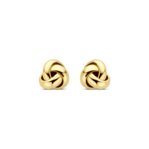 oorknoppen knoop 5 mm 14K geelgoud